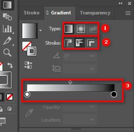Hướng dẫn sử dụng công cụ Gradient tool Illustrator