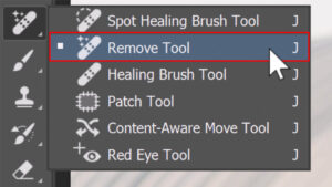 Remove tool trong photoshop 2023