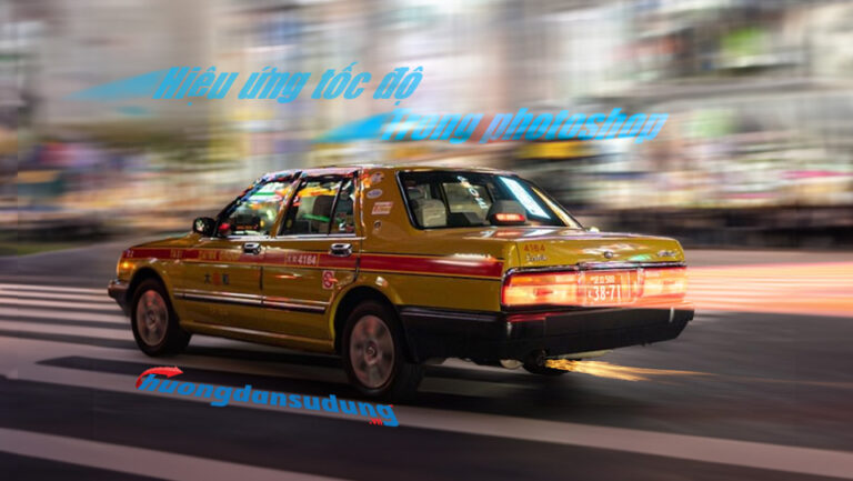 Cách tạo hiệu ứng tốc độ cho xe trong photoshop