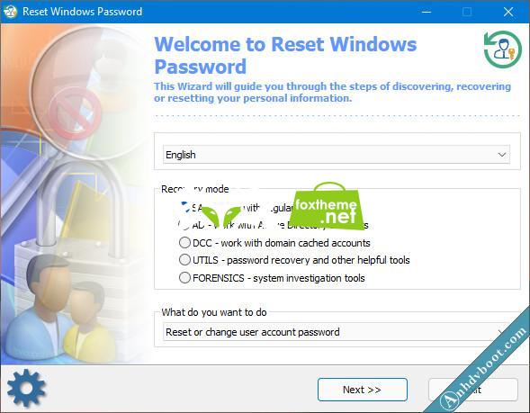 phá mật khẩu windows dùng tài khoản microsoft bước 1