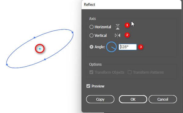 Công cụ Rotate & Reflect Tool Illustrator