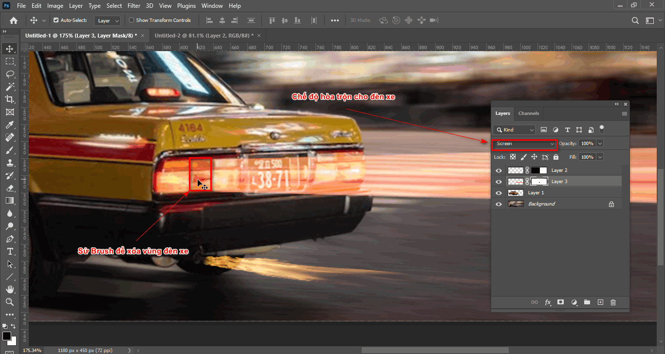 3 Cách tạo hiệu ứng tốc độ cho xe trong photoshop (phần 1)